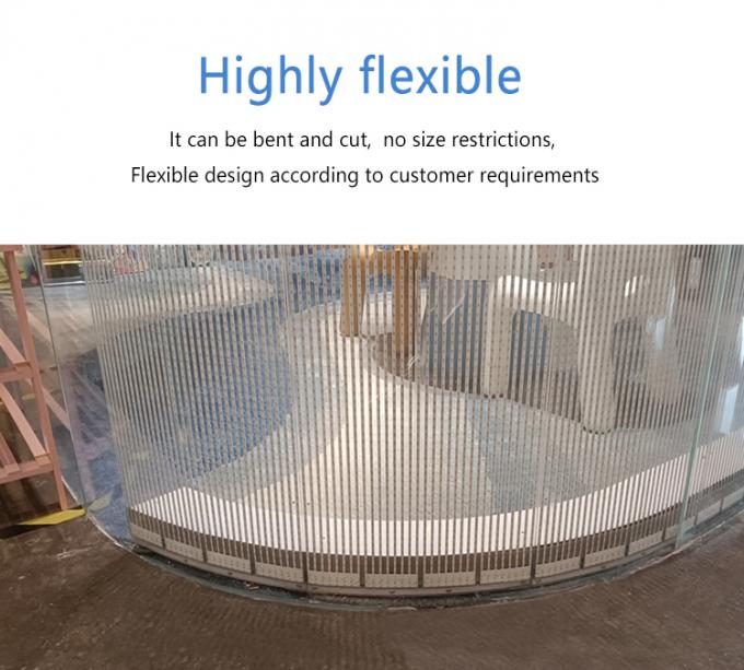 P20 P30 P40 LED Film Screen Giant Glass Curtain Wall Advertising Display 3