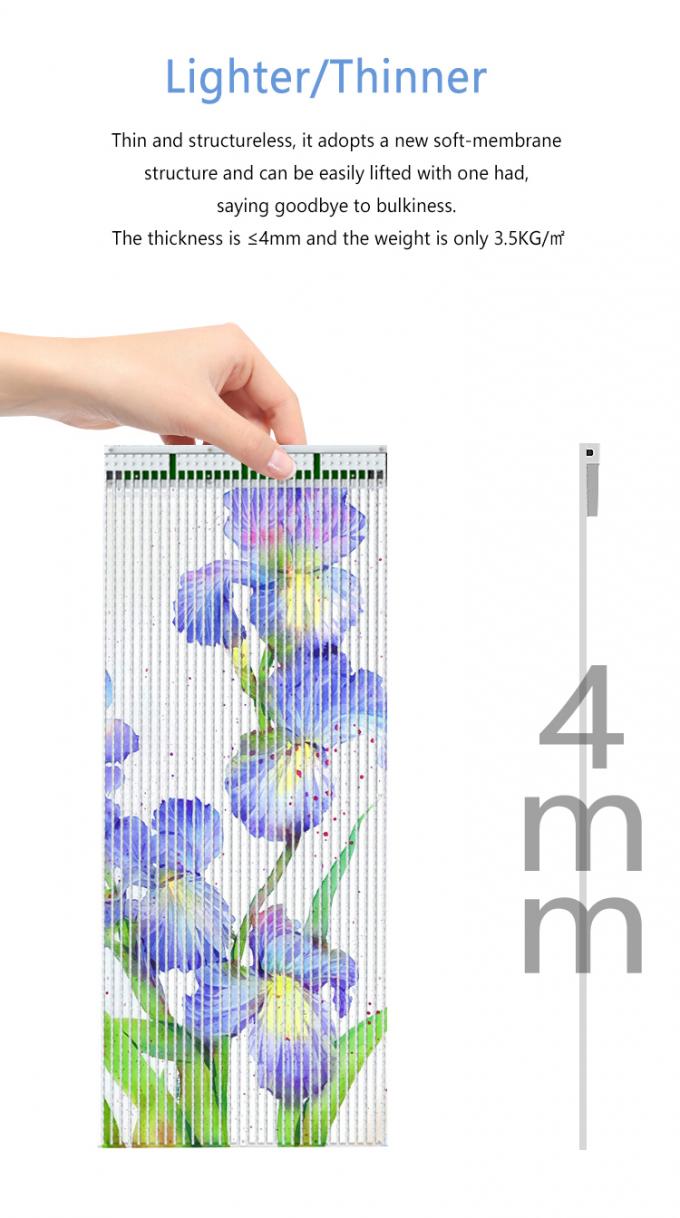 P20 P30 P40 LED Film Screen Giant Glass Curtain Wall Advertising Display 5