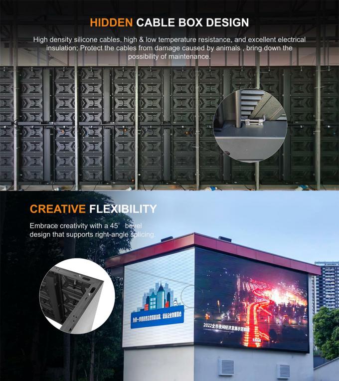 Outdoor Fixed LED Display Screen P3.91 P4.81 P6.25 P7.8 P10.4 Slim Full Color LED Video Wall 3