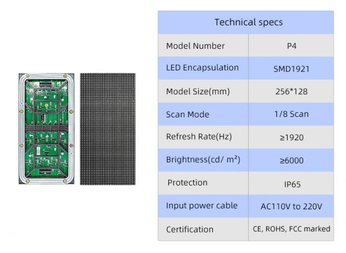 Outdoor SMD Led Display HD Full Color P4 P5 P6 P8 P10 Led Video Wall Screen 4
