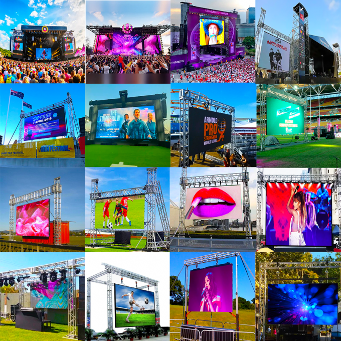 P3.91  Outdoor  Rental LED Display Screen Price LED Video Wall for Stage Concert Rental LED Screen 0
