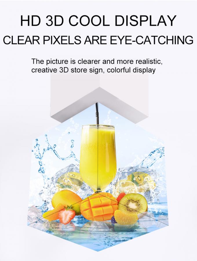 Cube LED Display P2.5 P3 P4mm Customized Retail Store Advertising Cube LED Screen 0