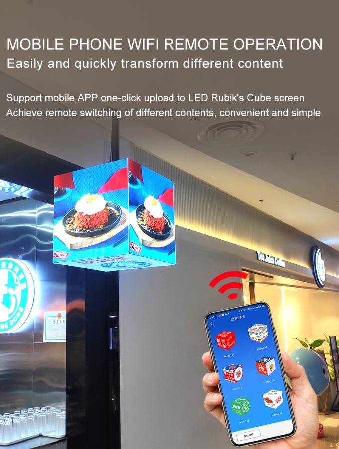 Cube LED Display P2.5 P3 P4mm Customized Retail Store Advertising Cube LED Screen 1