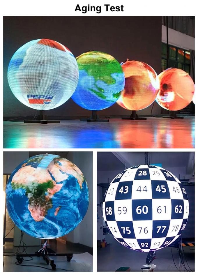 LED Ball And Creative Circular Cube Cylinder Curved Rgb Flexible LED Screen Indoor P2 P3 P4 Round Spherical Led Display 1