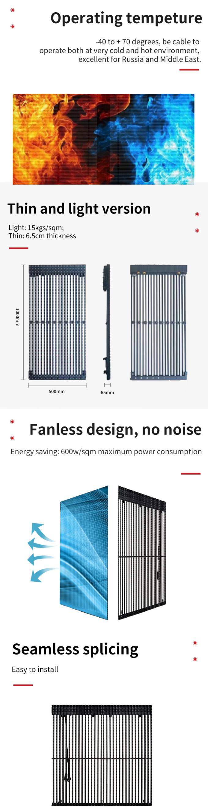 Transparent LED Screen Display Clear Glass Window LED Transparent Video Wall Flexible Panel High  BrightnessLED Screen 1