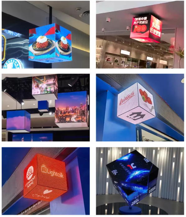 Cube LogoLED  Display P2.5 P3 P3.91 P4.81 LED Creative LED Display Screen for Indoor and Outdoor Advertising 8