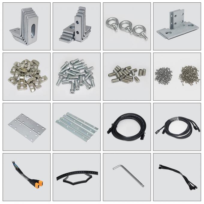 3.91-7.82mm Pixel Pitch Transparent LED Display Screen with 75% Transparency for 5-100m Viewing Distance 1