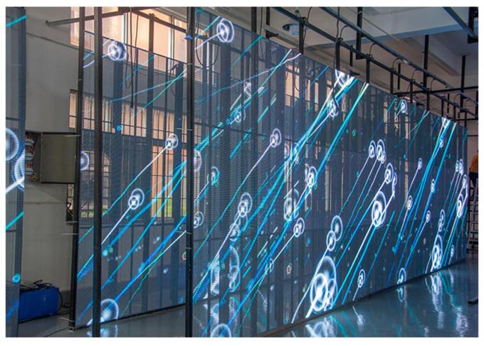 3.91-7.82mm Pixel Pitch Transparent LED Display Screen with 75% Transparency for 5-100m Viewing Distance 4