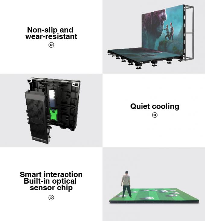 floor led display IP65 waterproof design floor led display heavy load standing led display indoor outdoor dancing floor led display 7