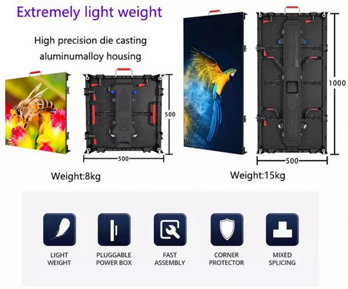 P3.91 P4.81Outdoor Live Performance LED Screen Rental LED Display Waterproof Stage High Brightness Background Screen LED Wall 0