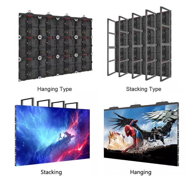 P3.91 P4.81Outdoor Live Performance LED Screen Rental LED Display Waterproof Stage High Brightness Background Screen LED Wall 9