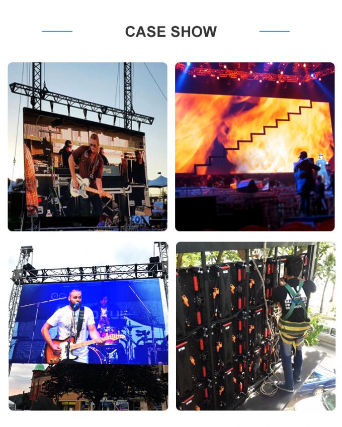 P3.91 P4.81Outdoor Live Performance LED Screen Rental LED Display Waterproof Stage High Brightness Background Screen LED Wall 10