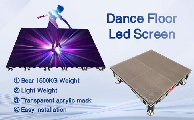 Led Dance Floor Display Rental Tile Panel 500*1000 High Refresh Led Stage Wedding Screen Wall P2.9 Interactive Led Display 0