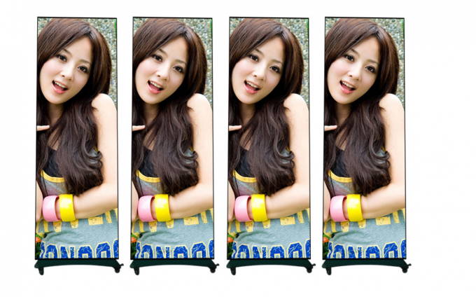 HD Moveable LED Poster Display Screen Indoor Outdoor Floor Standing P1.8 P2 Foldable Led Poster Screen P2.5 Led Screen Poster 2