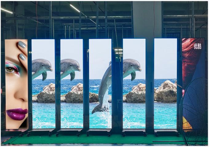 HD Moveable LED Poster Display Screen Indoor Outdoor Floor Standing P1.8 P2 Foldable Led Poster Screen P2.5 Led Screen Poster 9