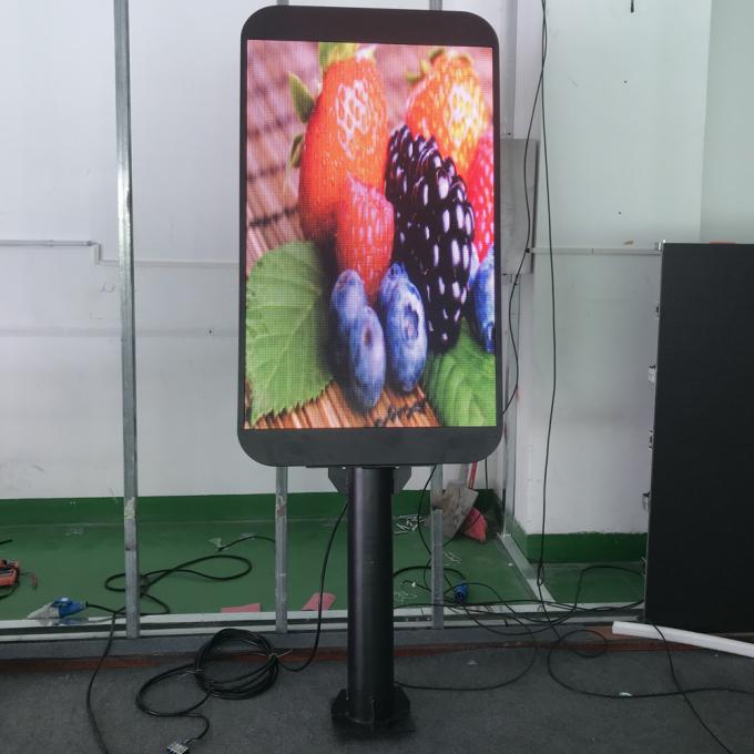 Outdoor Street Light Pole Led Display  Advertising P4 Screen Wireless Centralized Management Sign 1
