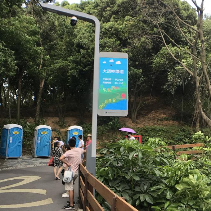 Outdoor Street Light Pole Led Display  Advertising P4 Screen Wireless Centralized Management Sign 6