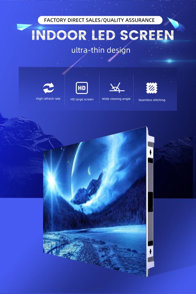 COB P0.9 P1.2 8K 4K  HDFull Color Ultrathin Fixed Indoor LED Video Wall Panel Screen Display 0