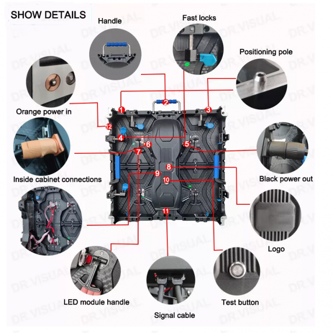 Indoor Rental LED Display Screen P2.6 P2.9 P3.91 P4.81 for Stage Concert Event Wall Panel 0
