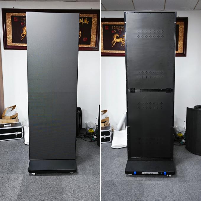 Foldable Led Poster Screen Portable Folding GOB Led Advertising Machine for Shopping Mall Conference Room Advertising 4