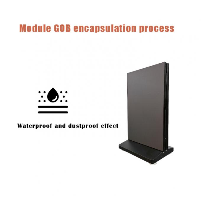 Foldable Led Poster Screen Portable Folding GOB Led Advertising Machine for Shopping Mall Conference Room Advertising 3