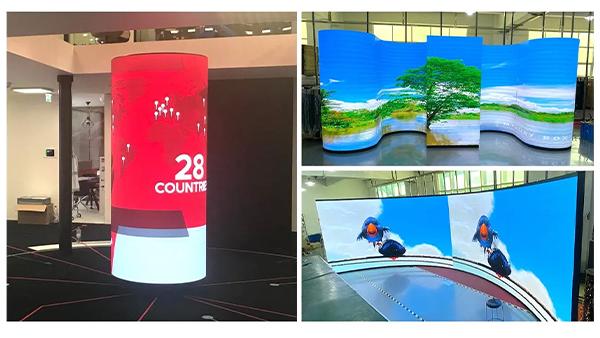 Soft flexible Led Screen Tv Display P3 Indoor Flexible Led Panel Sexy Screen Price 1