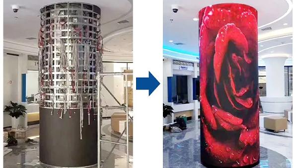 Soft flexible Led Screen Tv Display P3 Indoor Flexible Led Panel Sexy Screen Price 3