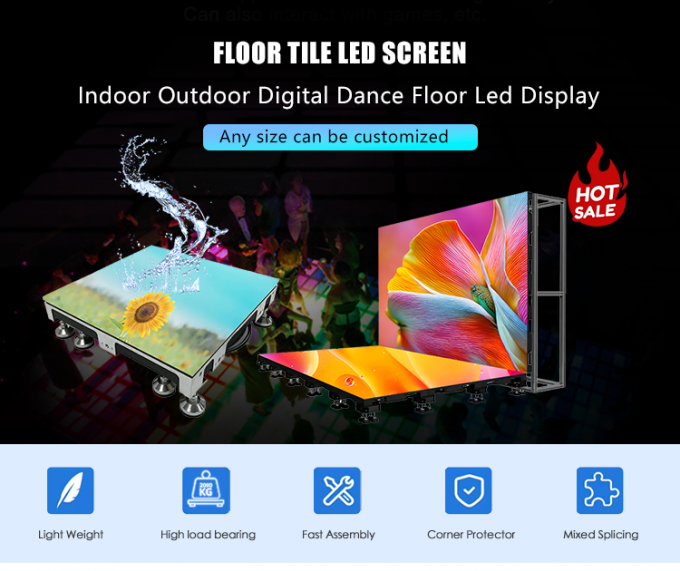 Floor LED screen 3D Stage DanceDisplay Interactive LED Floor Tile Screen P2.6 P2.97 P3.91 Led Screen 0