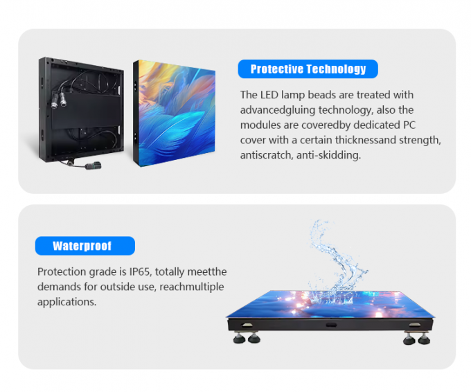 Floor LED screen 3D Stage DanceDisplay Interactive LED Floor Tile Screen P2.6 P2.97 P3.91 Led Screen 3