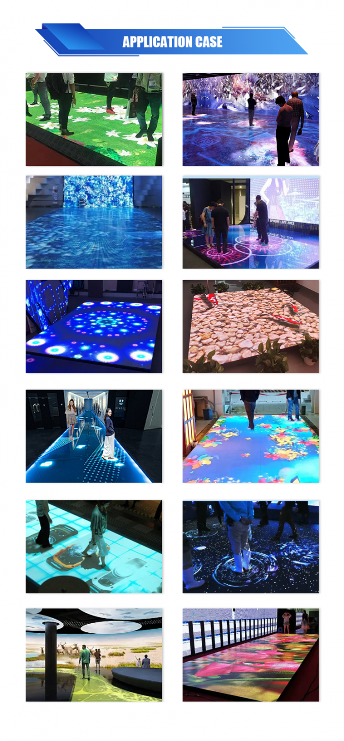 Floor LED screen 3D Stage DanceDisplay Interactive LED Floor Tile Screen P2.6 P2.97 P3.91 Led Screen 6