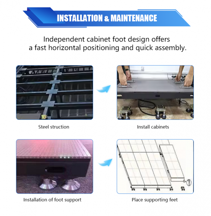 Floor LED screen 3D Stage DanceDisplay Interactive LED Floor Tile Screen P2.6 P2.97 P3.91 Led Screen 9
