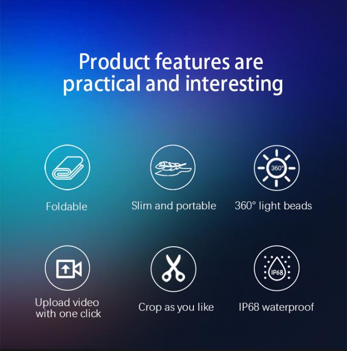 Flying LED Display with Drone Magic Carpet Screen LED Film Screen Rechargeable for Outdoor Advertising Customized 1