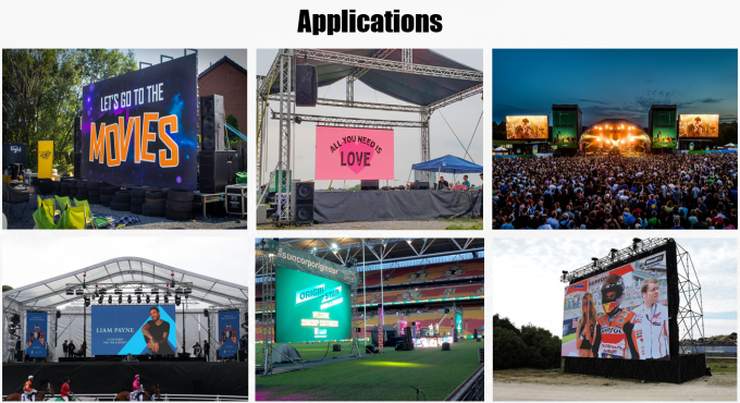 Indoor Outdoor rental Led Screen P1.56 P1.95 P2.6 P2.97 P3.91 for Back Stage Video Wall Display Panel 6