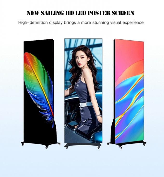 P2.5  Foldable LED poster Indoor LED Poster Advertising Product Show 1