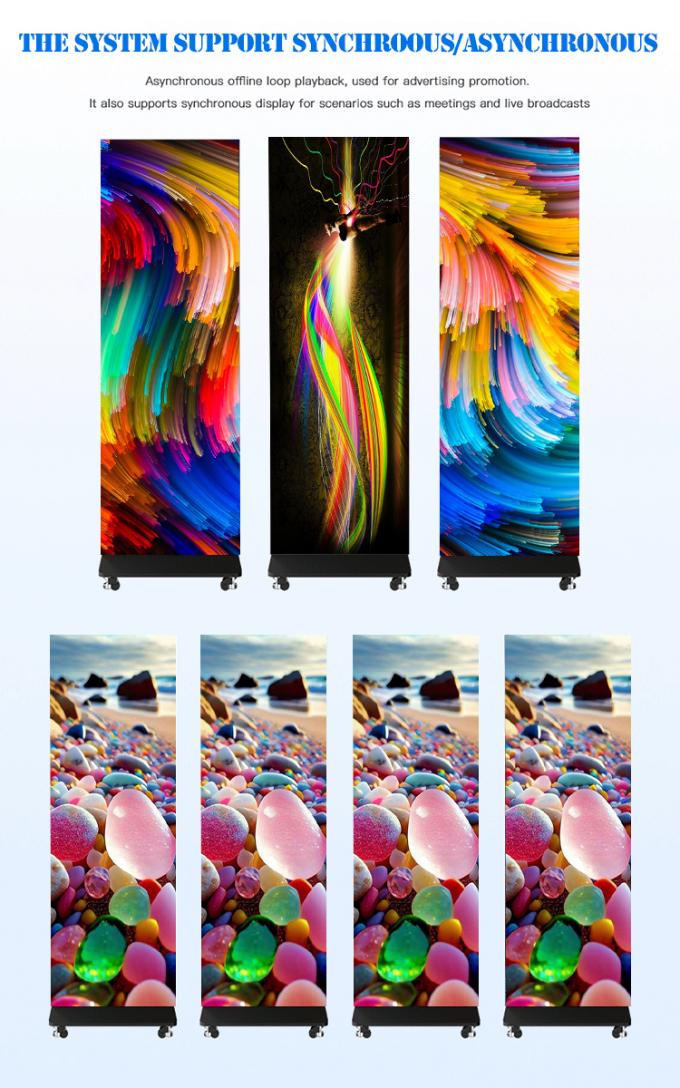 P2.5  Foldable LED poster Indoor LED Poster Advertising Product Show 9