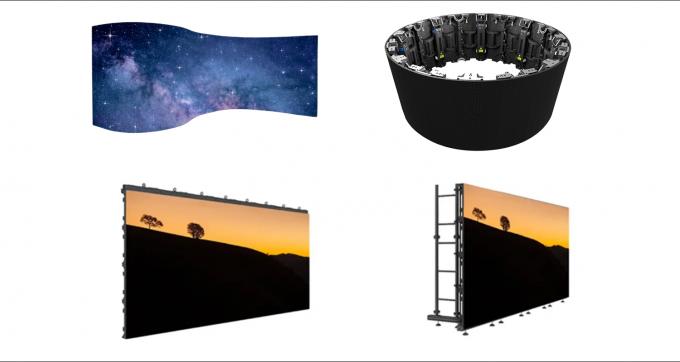 Flexible Led Display Curved Screen P1.95 P2.976 Rental Led Display High Brightness Stage Screen 6