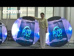 Retail Round LED Display Circle LED Display Screen Capacitive Round Shape LED Video For Advertising