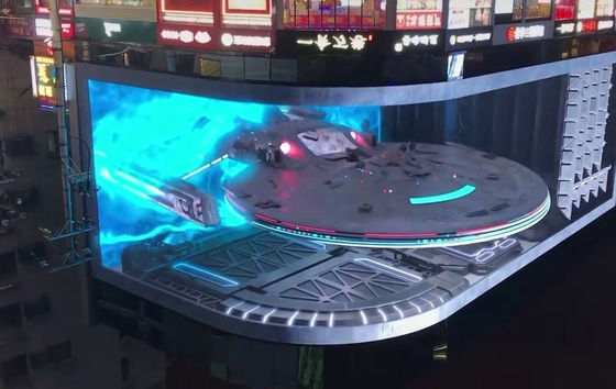 Outdoor LED TV Screen with Pixels Density of 10000dots/sqm and Circle Size Dimension
