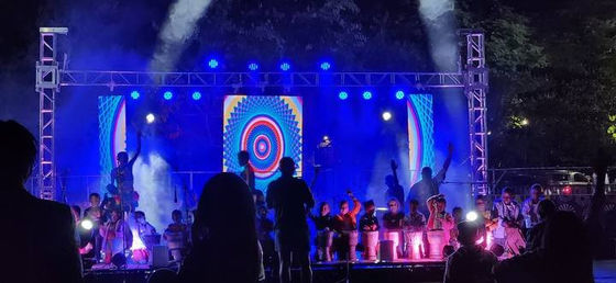 Outdoor Full Color P3.91 P4.81 Rental LED Display Screens , Rental Dance Floor LED Display