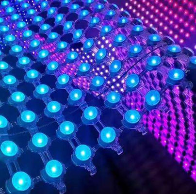 Mesh LED screen Flexible LED Curtain Display Net Screen Pixel LED Dot Light LED Mesh Screen for Media Facade